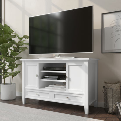 Warm Shaker - Handcrafted TV Media Stand - White