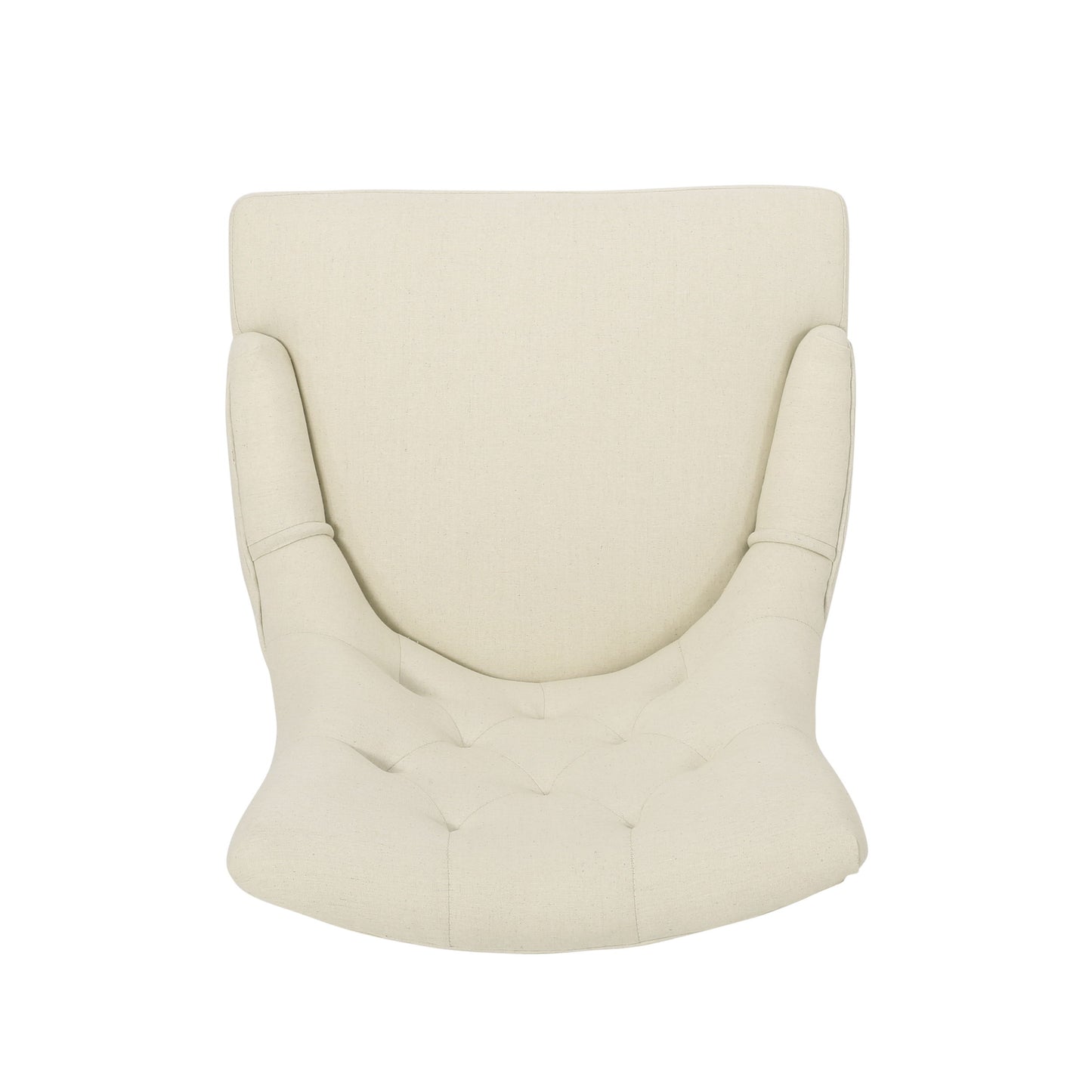 Cheney - Contemporary Dining Chair (Set of 2) Tufted Fabric Upholstery - Beige