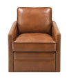 Rocha - Leather Aire Swivel Chair With Glider - Brown