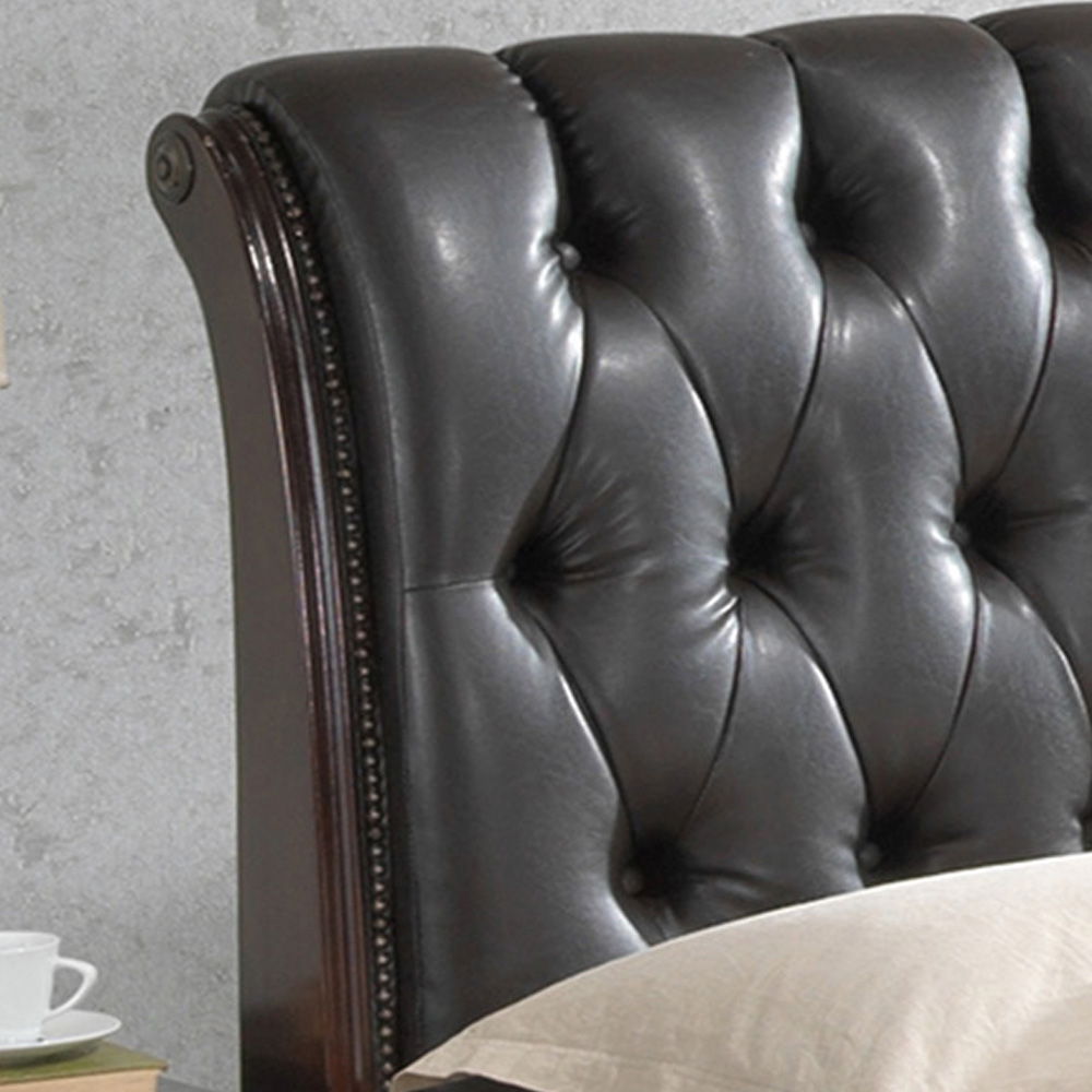 King Storage Bed Elegant - Cappuccino