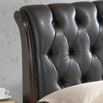 King Storage Bed Elegant - Cappuccino