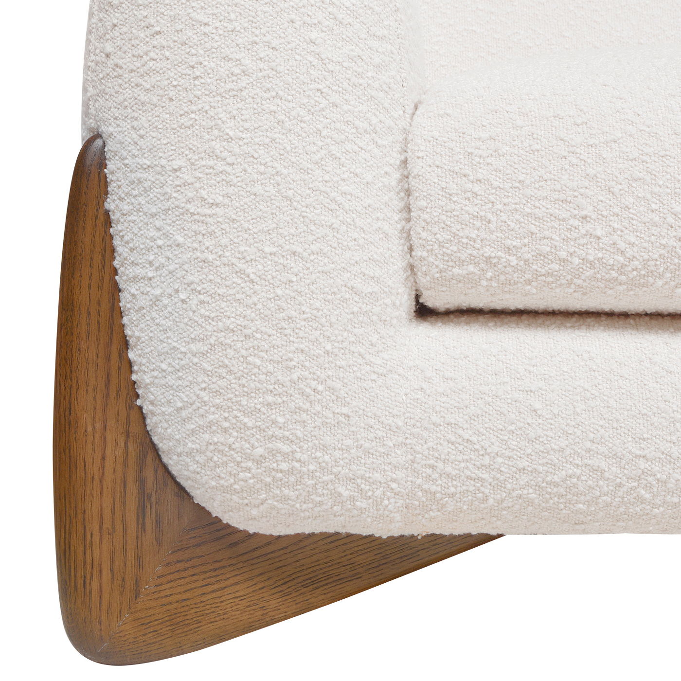 Alpine - Sherpa Sofa - Ivory White