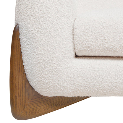 Alpine - Sherpa Sofa - Ivory White
