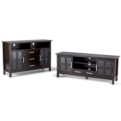 Kitchener - Tall TV Media Stand - Hickory Brown