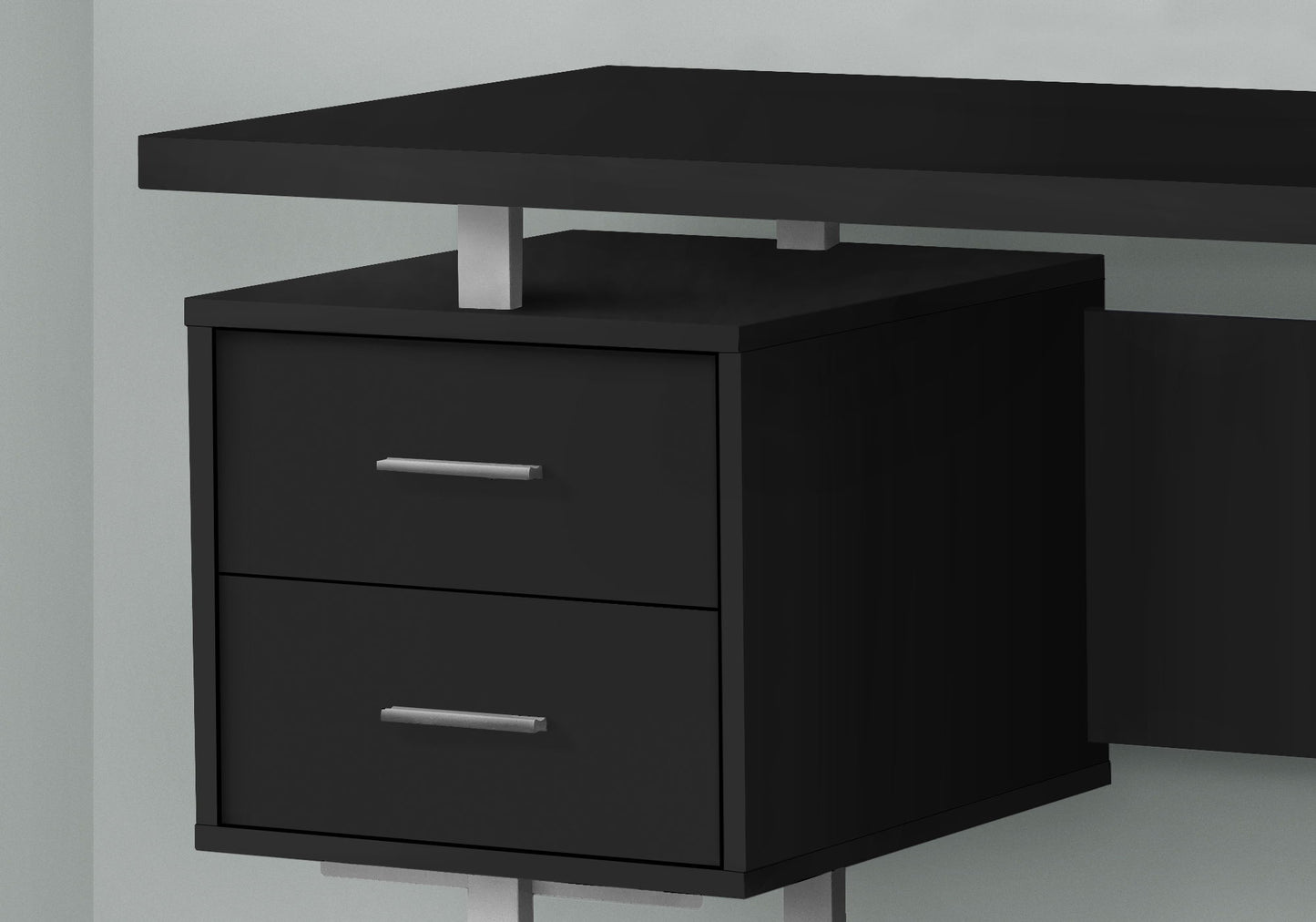 Computer Desk For Home Office, Laptop, Left Right Set - Up, Storage Drawers, Contemporary & Modern - Black