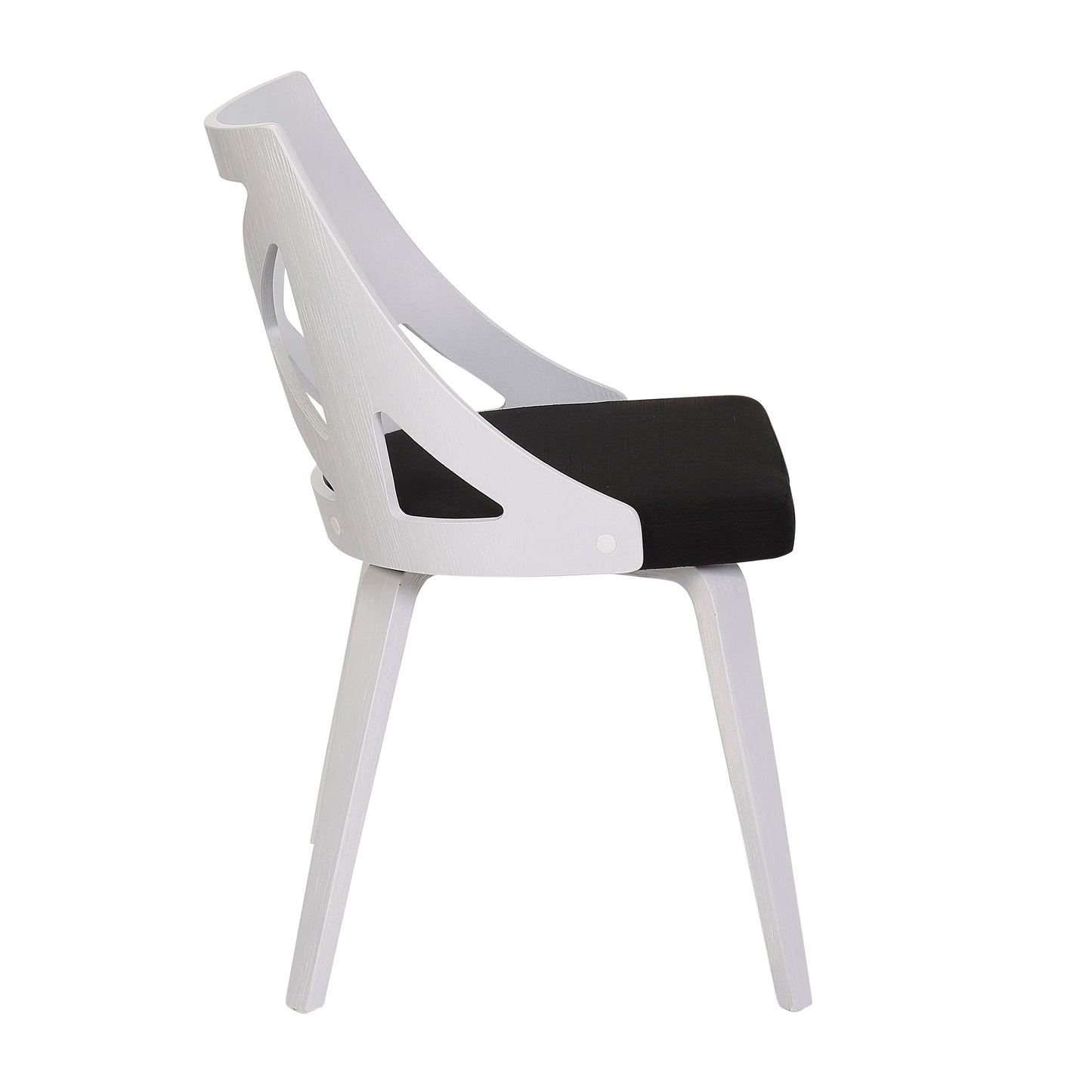 Charlotte - Farmhouse Chair (Set of 2) - White / Charcoal