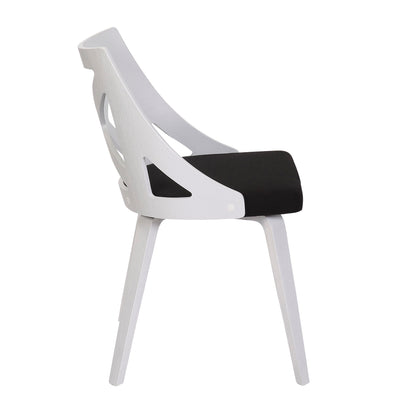 Charlotte - Farmhouse Chair (Set of 2) - White / Charcoal