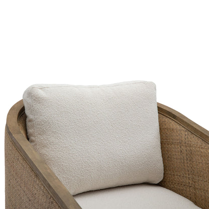 Swivel Barrel Chair, Comfy Round Accent Sofa Chair With 360 Degree Swivel, Leisure Arm Chair For Living Room, Nursery, Hotel, Bedroom, Office, Lounge - Beige