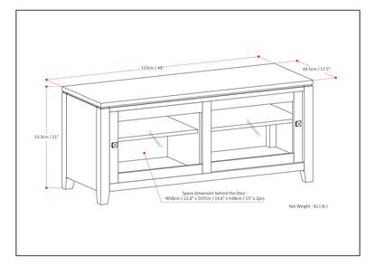 Cosmopolitan - TV Media Stand - Black
