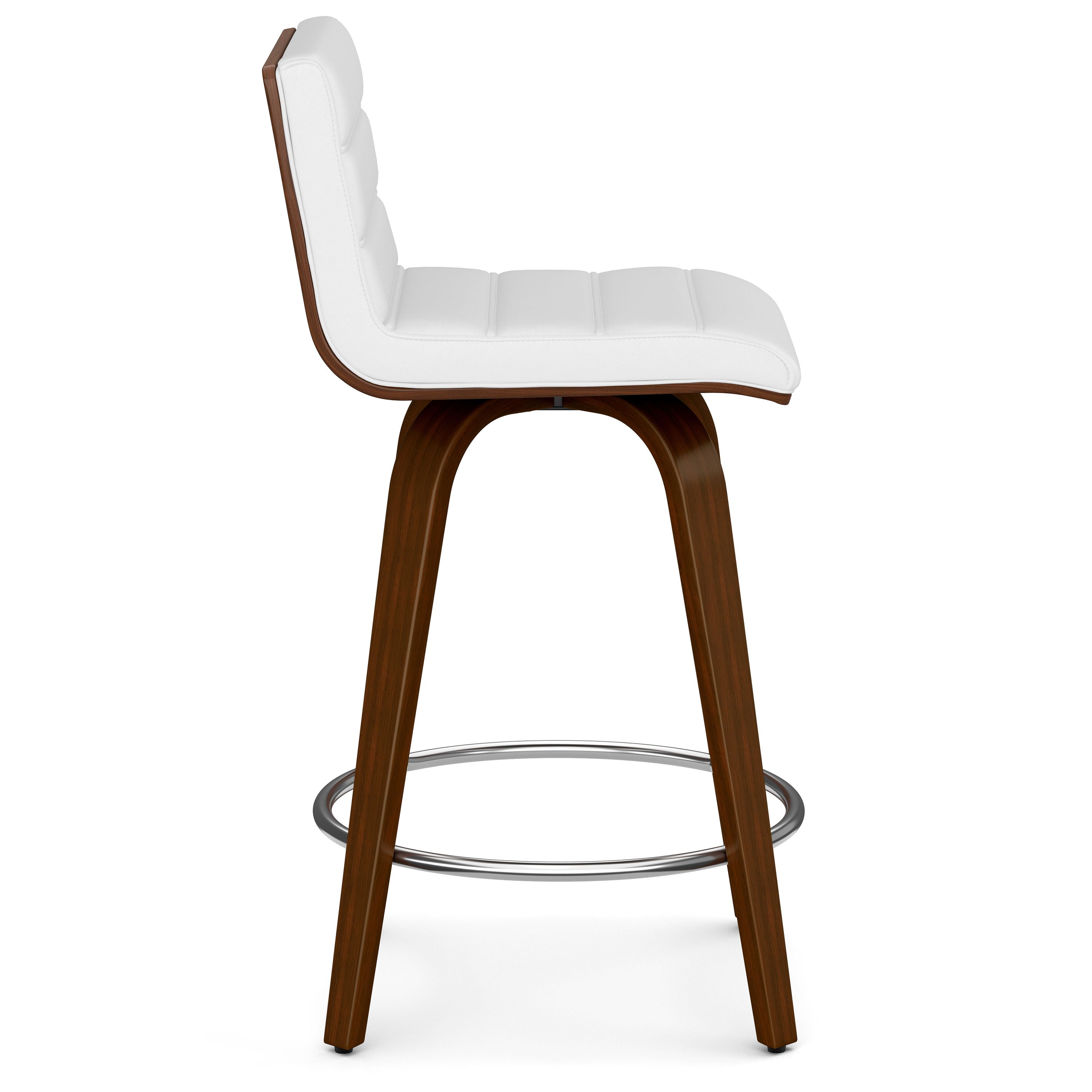 Roland - Swivel Counter Height Stool - White