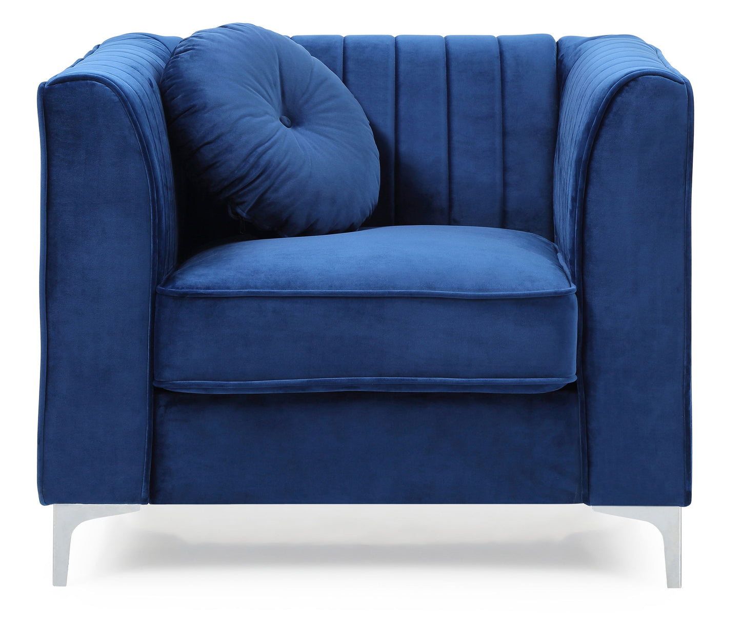 Chic Accent Chair For Cozy Spaces - Navy Blue