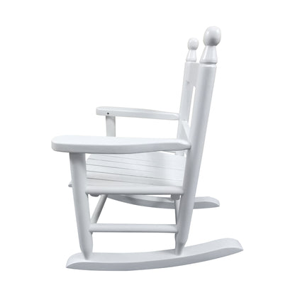 Children's Rocking Chair Indoor Or Outdoor, Suitable For Kids, Durable - White