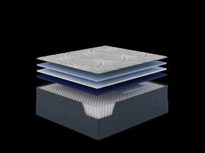 Twin Extra Long Plush Mattress ComfortCare Hybrid CosmoRest - Gray Mix