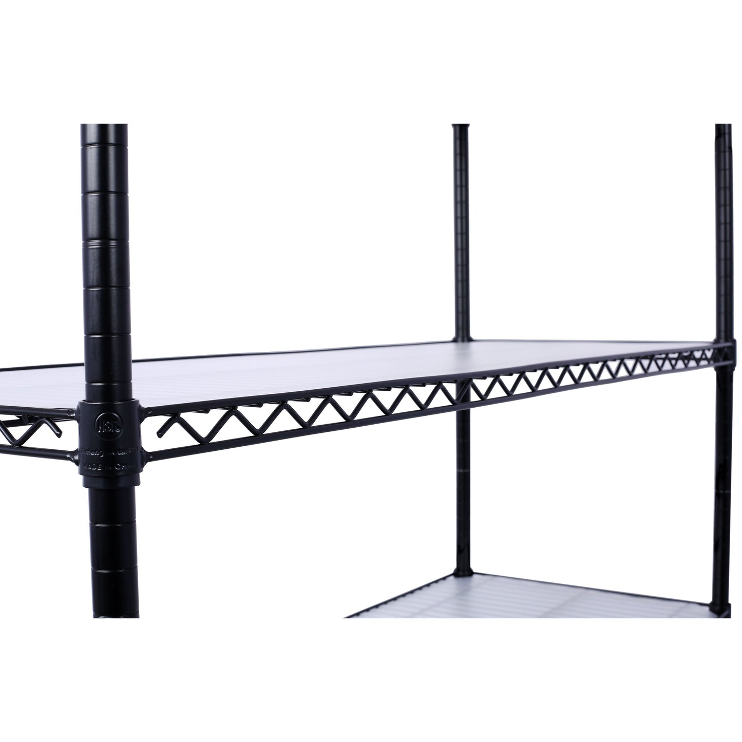 84" x 48" x 20" 6 Tier 6000Lbs Capacity Nsf Metal Shelf Wire Shelving Unit, Heavy Duty Adjustable Storage Rack With Wheels & Shelf Liners For Commercial Grade Utility Steel Storage Rack - Black