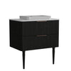 Elena - Modern Bathroom Vanity With Sink Luxury Bathroom Vanity With Ample Storage, 2 Soft Close Drawers, 2 In 1 Floating Or Freestanding Design - Black