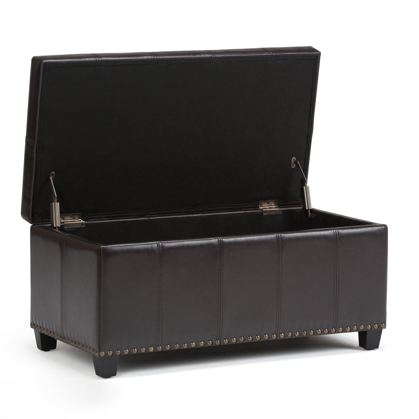 Amelia - Storage Ottoman Bench - Tanners Brown