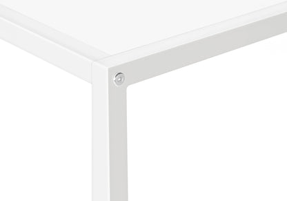 Corner Accent Console Table For Entryway, Contemporary And Modern - White