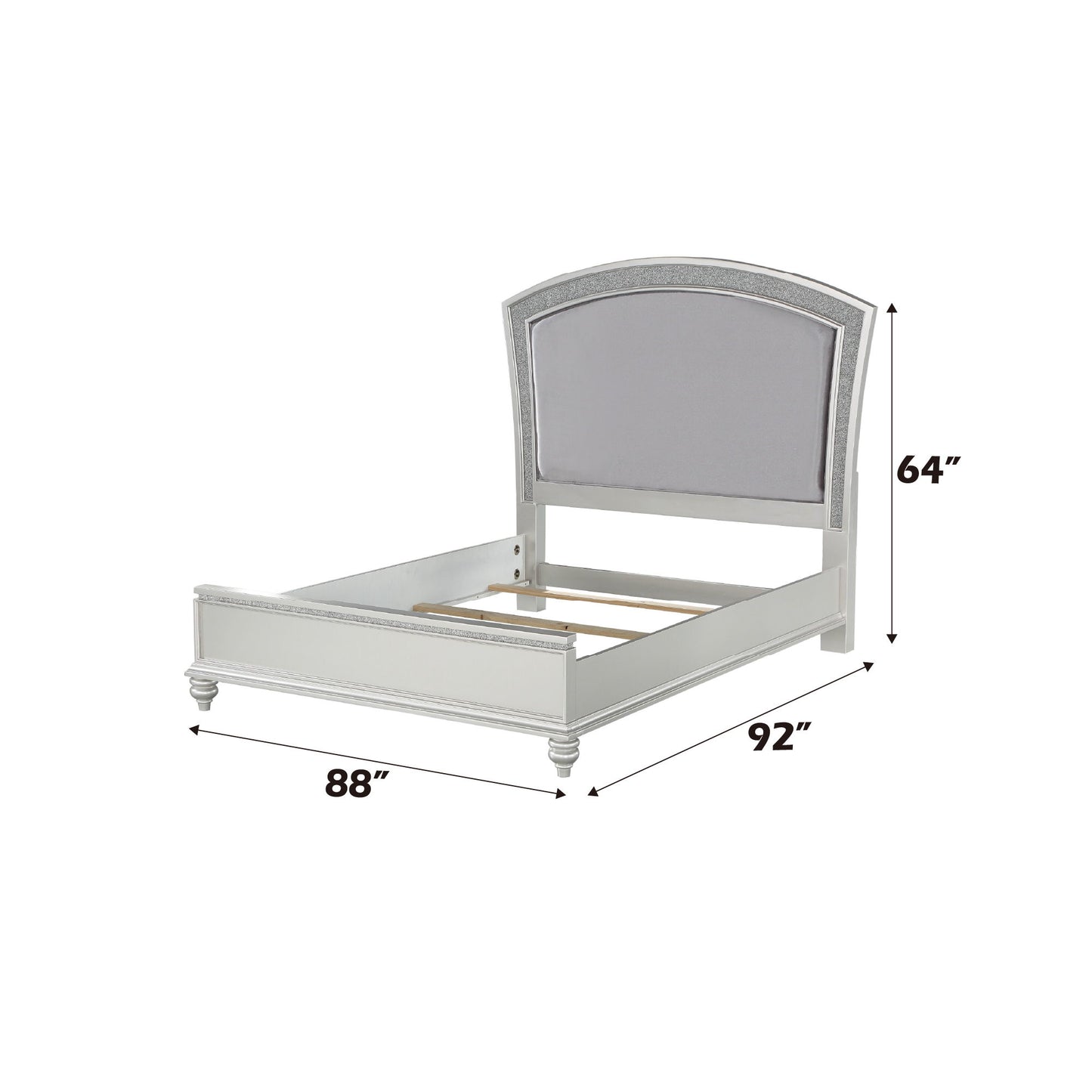 Maverick - California King Bed - Silver