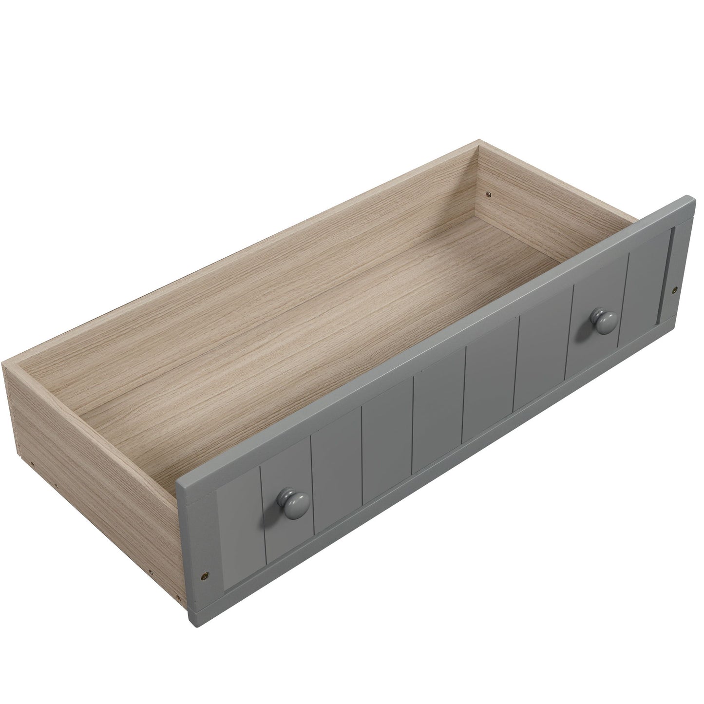 Twin Daybed With 2 Drawers, Sofa Bed For Bedroom Living Room, No Box Spring Needed - Gray