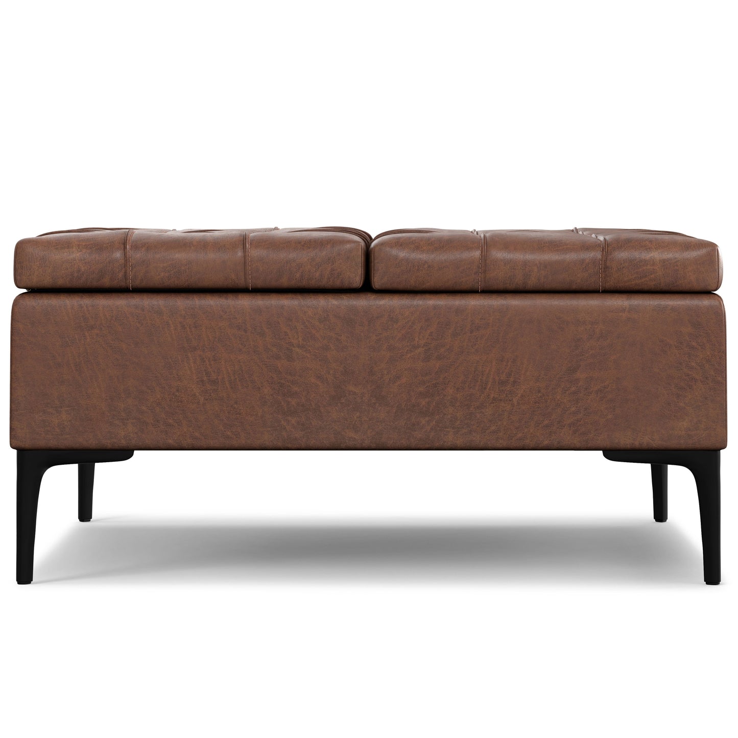 Laura - Lift Top Storage Ottoman - Brown