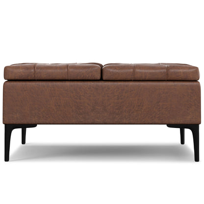 Laura - Lift Top Storage Ottoman - Brown