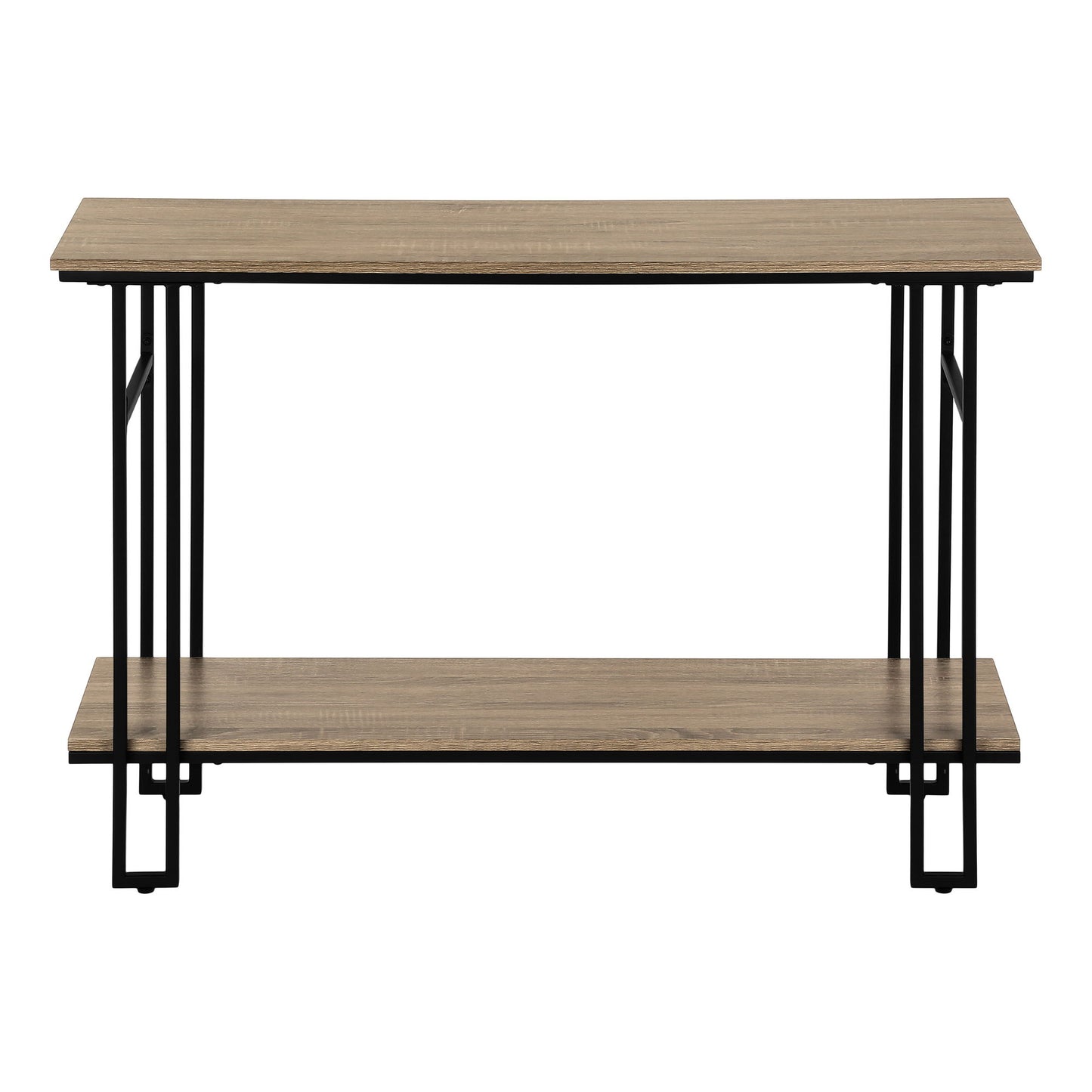Accent Console Table For Entryway, Contemporary And Modern - Taupe / Black
