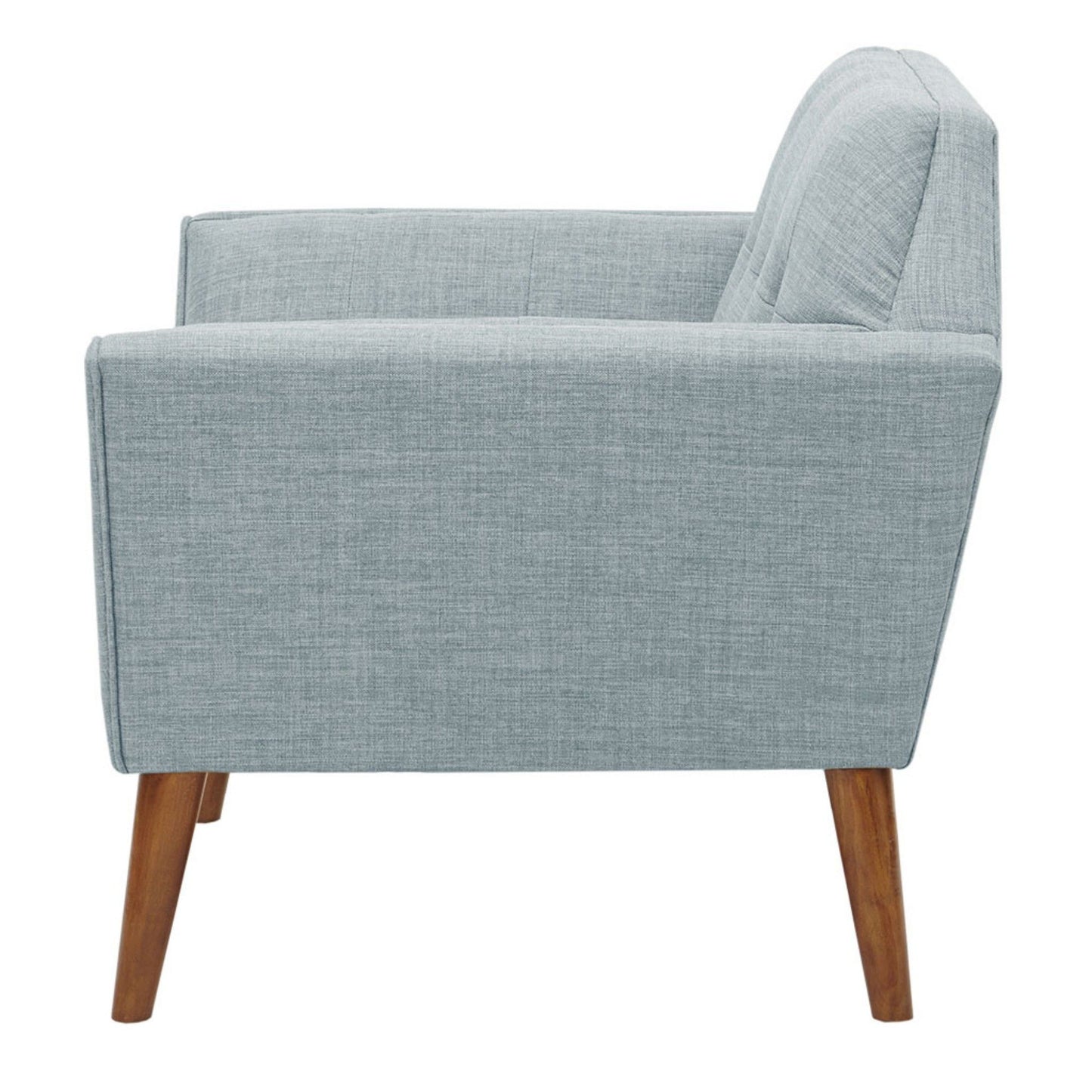 Lounge Chair With Button Tufting - Light Blue