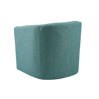 Swivel Chair With Foam Cushion And Pewter Nailhead Trim Upholstery, Solid Wood Frame - Green