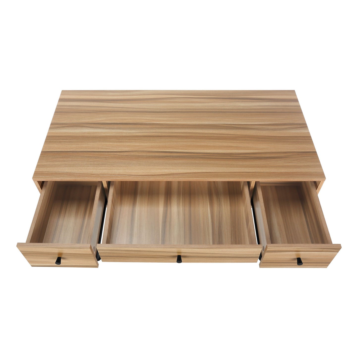 Computer Desk For Home Office, Laptop, Storage Drawers, Transitional, Elegant Design - Brown