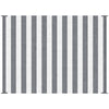 Outsunny - Reversible Outdoor Rug, 9' x 12' Waterproof Plastic Straw Floor Mat, Portable Rv Camping Carpet With Carry Bag, Large Floor Mat For Backyard, Deck, Picnic, Beach - Gray & White Striped