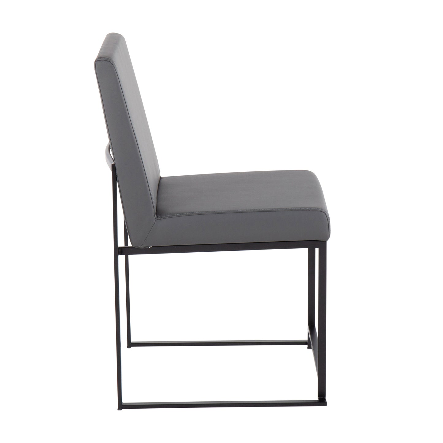 Fuji - Contemporary High Back Dining Chair (Set of 2) - Black / Gray