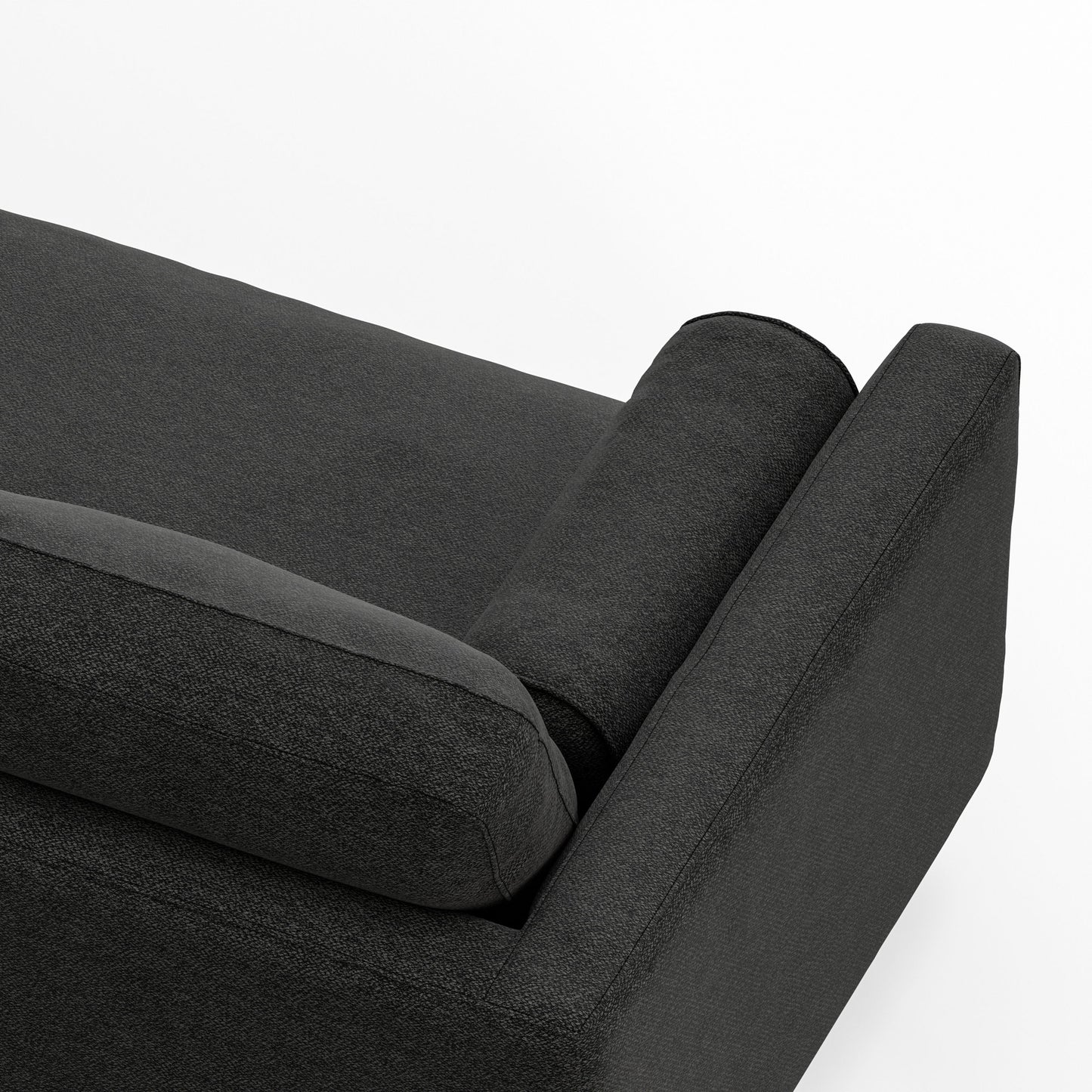 Morrison - Right Sectional Sofa - Charcoal Gray