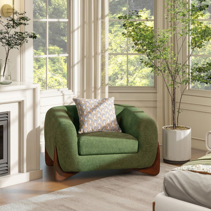 Alpine - Sherpa Arm Chair - Moss Green