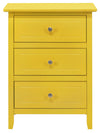 Transitional Nightstand For Bedrooms - Yellow