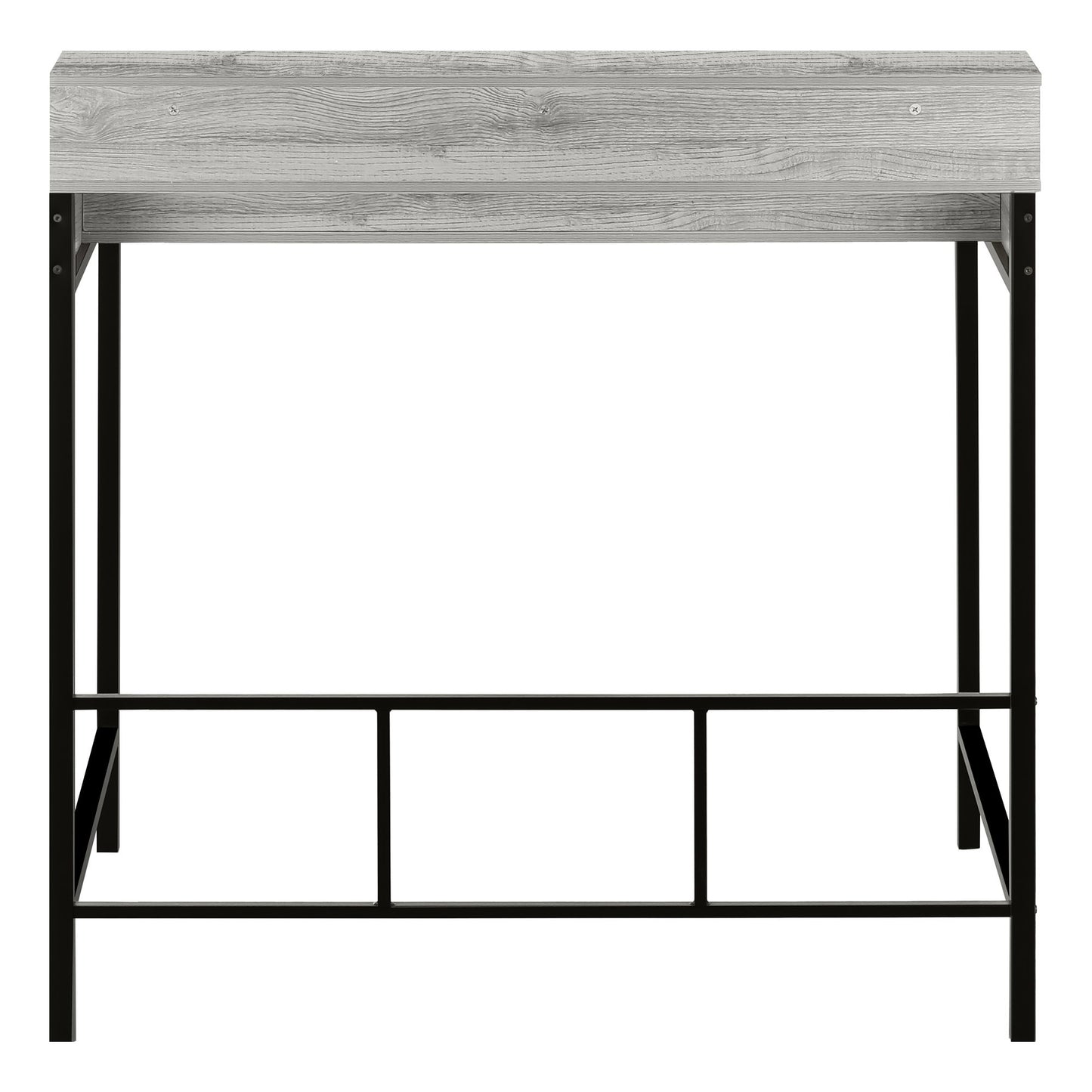 Computer Desk, Home Office, Standing, Storage Shelves, Laptop, Contemporary & Modern - Gray