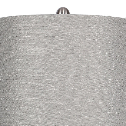 Ashland - Contemporary Table Lamp Laser Cut (Set of 2) - Nickel / Gray / Nickel