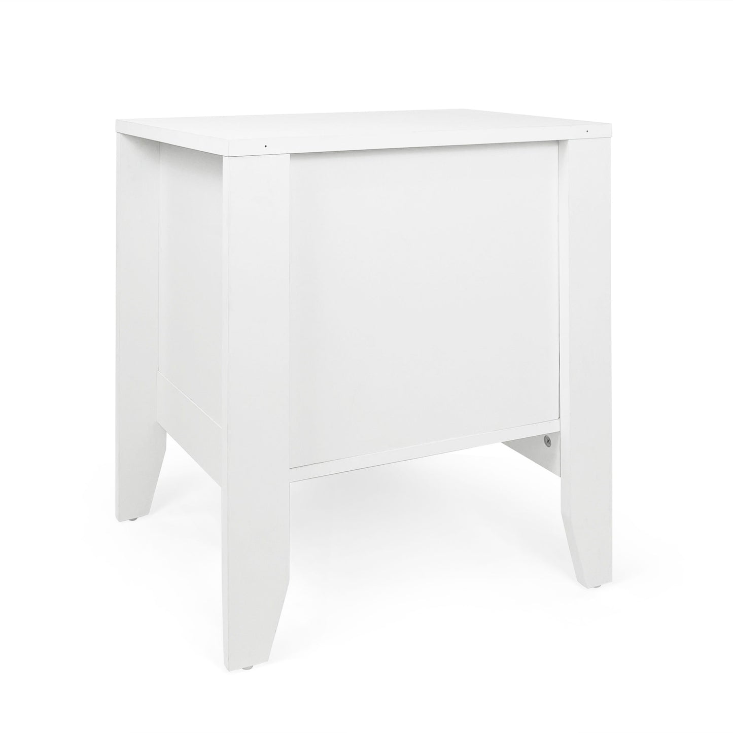Cleary - Contemporary Wood Nightstand With Drawer - White