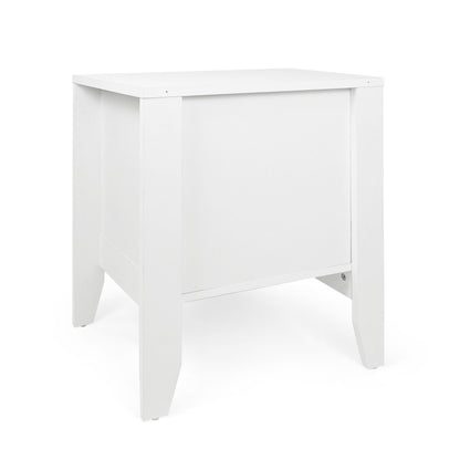 Cleary - Contemporary Wood Nightstand With Drawer - White