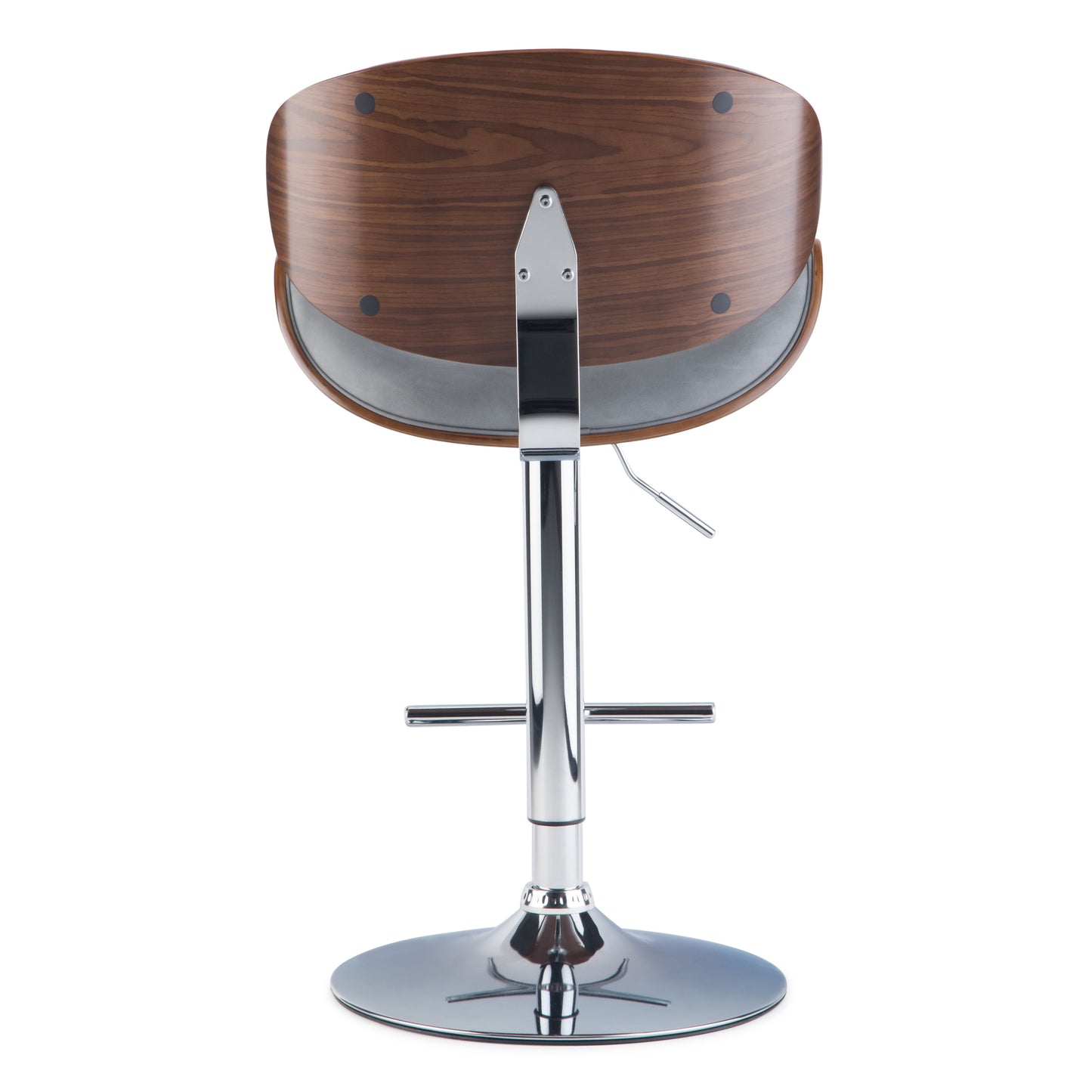 Marana - Bentwood Adjustable Swivel Bar Stool - Stone Gray