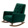 Demetrius - Solid Wood Rocking Chair - Green