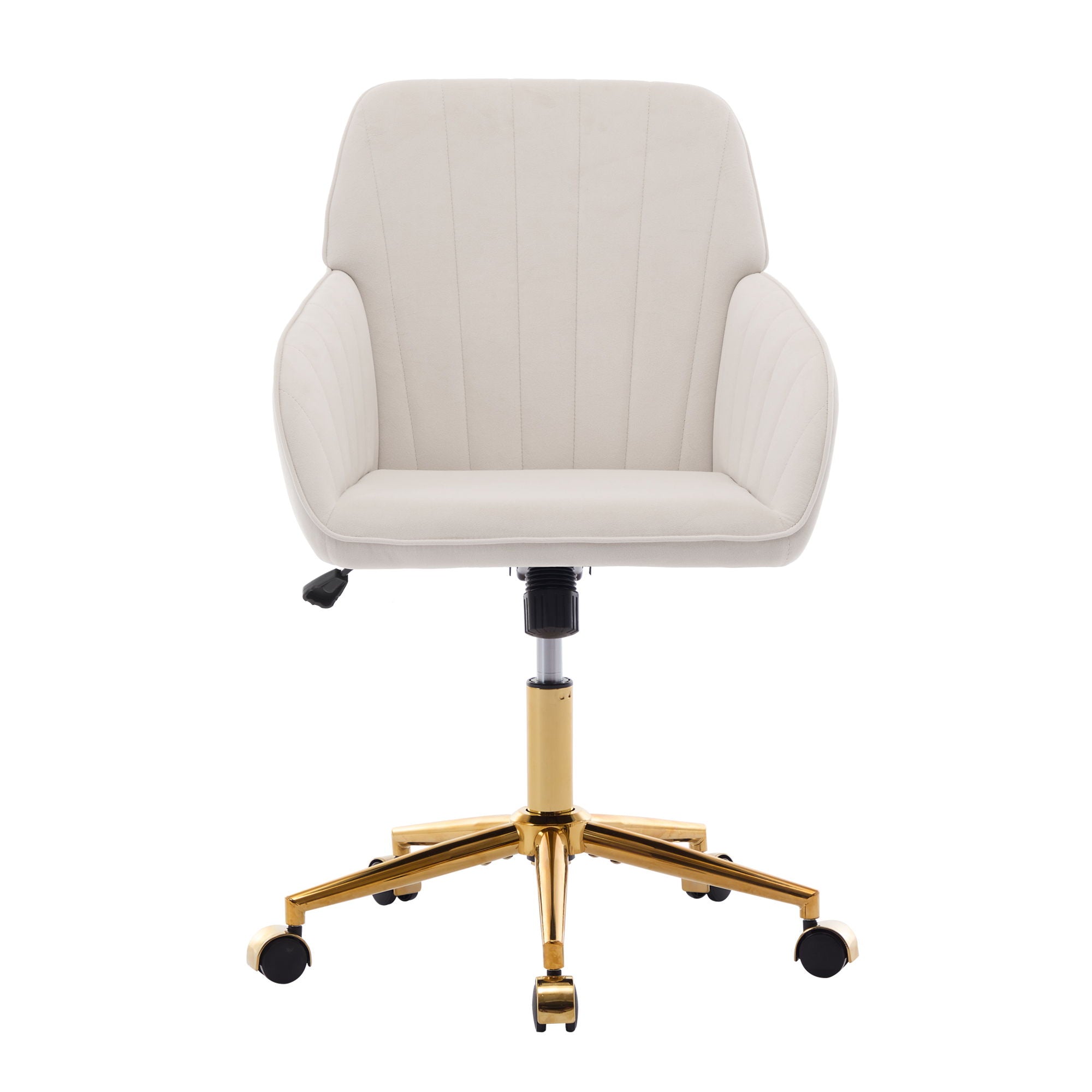 Ergonomic Swivel Office Chair, Adjustable And Comfortable - Beige