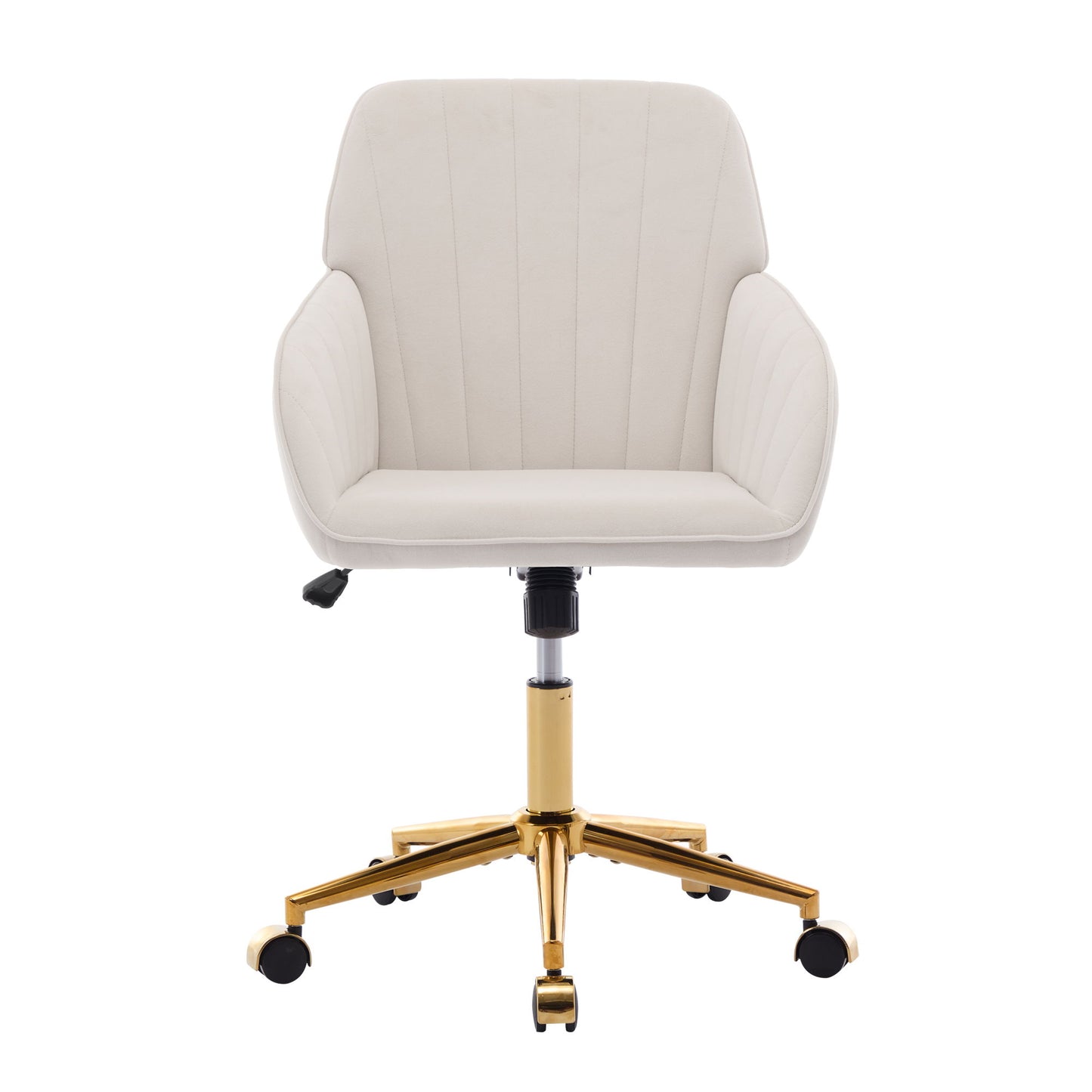 Ergonomic Swivel Office Chair, Adjustable And Comfortable - Beige