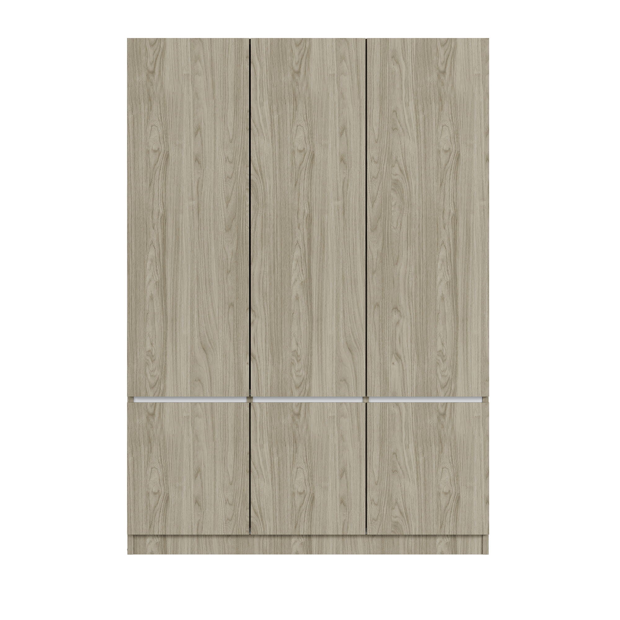 6 Doors Wardrobe Storage For Bedroom - Nature