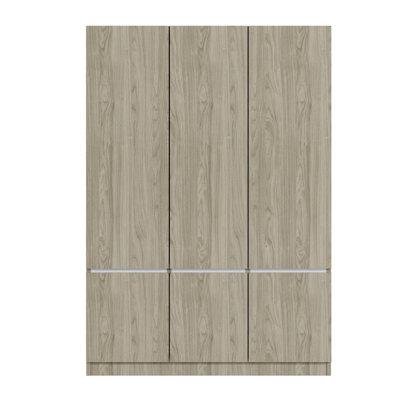 6 Doors Wardrobe Storage For Bedroom - Nature