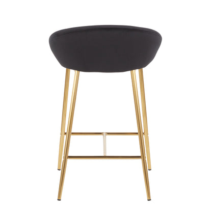 Matisse - Glam Counter Stool (Set of 2) - Gold / Black