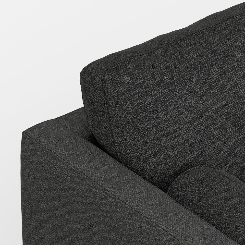 Morrison - Sofa And Ottoman Set - Charcoal Gray