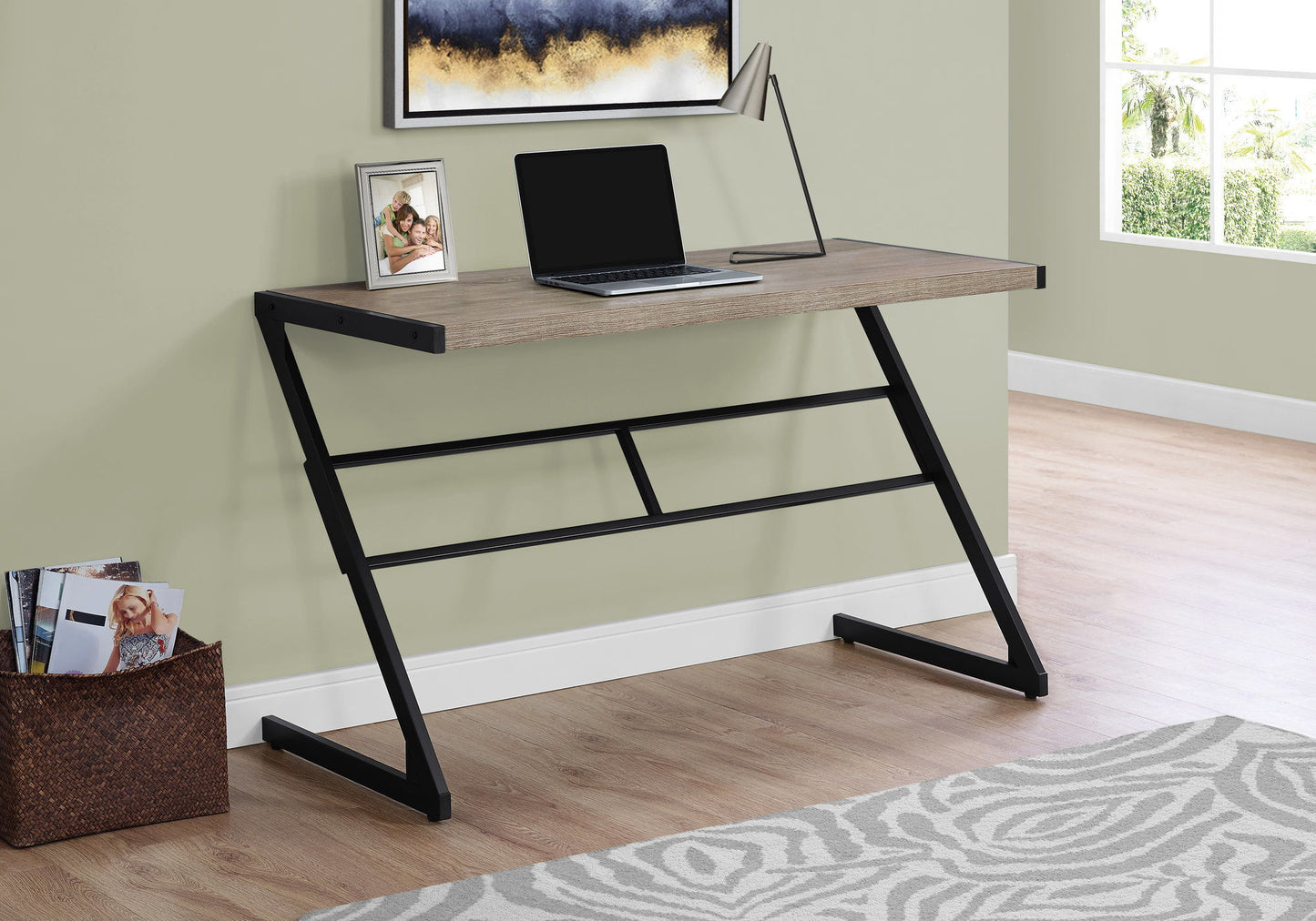 Computer Desk For Home Office, Laptop, Contemporary & Modern - Taupe