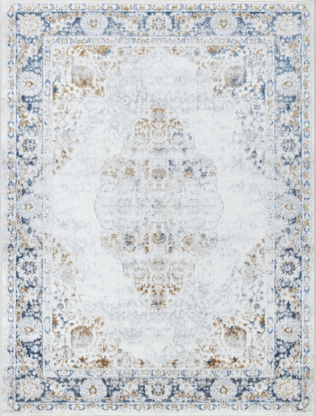 Legacy - 7'10" X 9'10" Area Rug Polypropylene - Multi / White