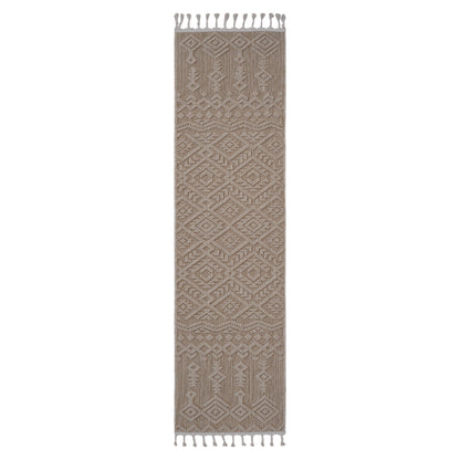 Guros - 2' X 8' Traditional Indoor / Outdoor Area Rug - Natural