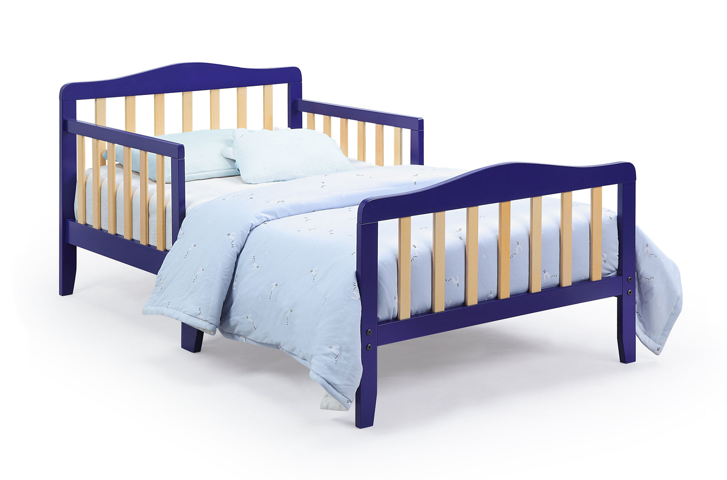 Twain - Toddler Bed - Blue/Natural